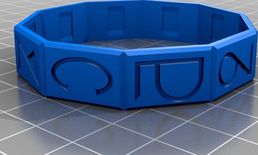 African inspired numerals for Cryptex