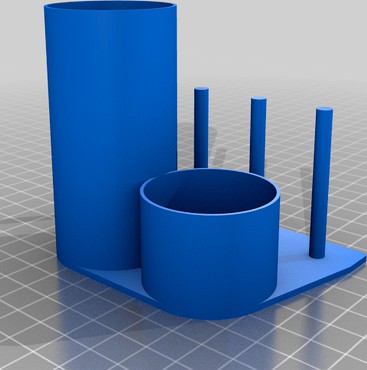 Small container for basic sewing tools