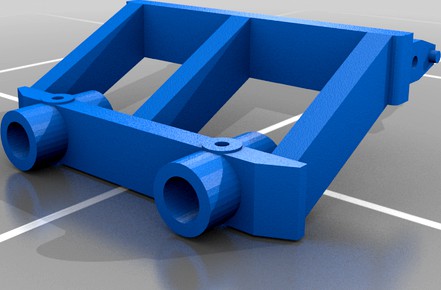 SCX10 Rear Bumper Mount .