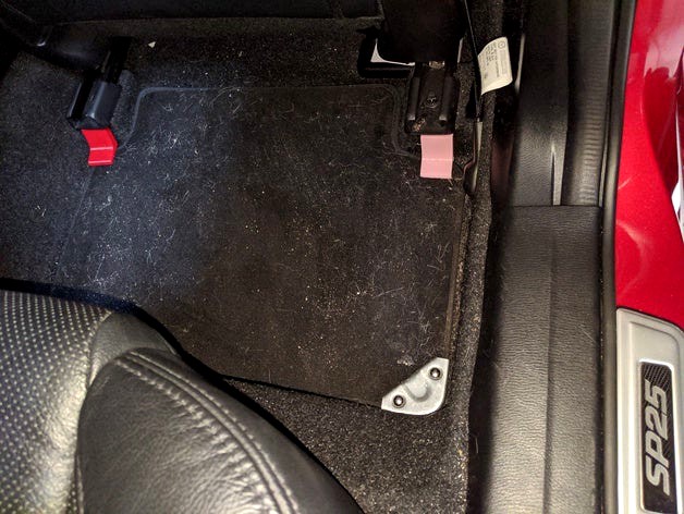 Floor Mat Retaining Clip Rear Mazda Mazda3 3rd gen BM BN Series 2013-2018