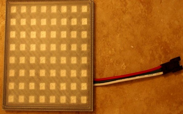 8x8 neopixel matrix enclosure