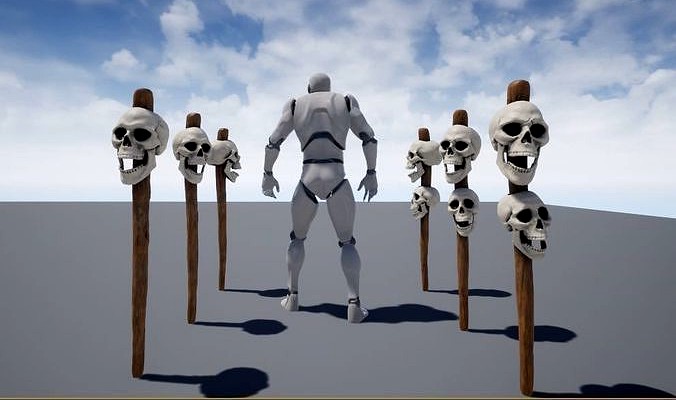 impaled skull