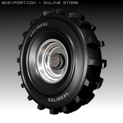 Lorry Tyre 3D Model