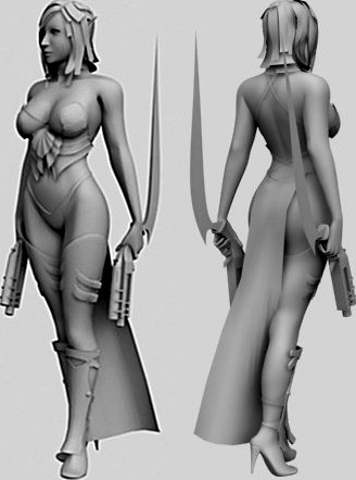 Sexy girl 3D Model