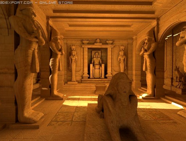 Egypt temple 3D Model