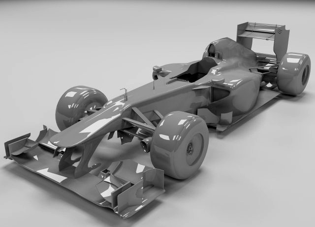 2011 MERCEDES GP MGP W02 Formula 1 car model 3D Model