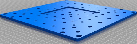 Bed extender for a lab lift, K40 laser adjustable bed.