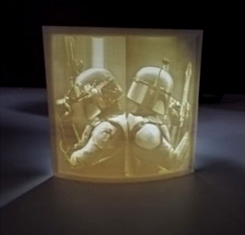 Lithophane Boba & Jango Fett