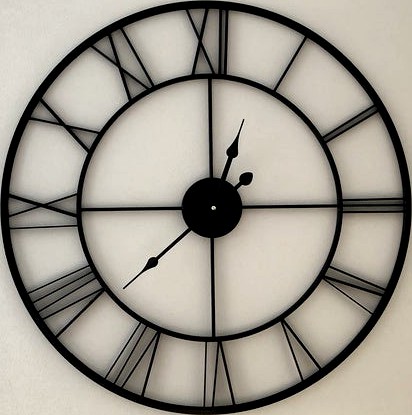 Roman numeral wall clock