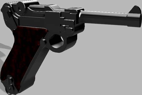 Playmobil Compatible Luger P08 Pistol V2