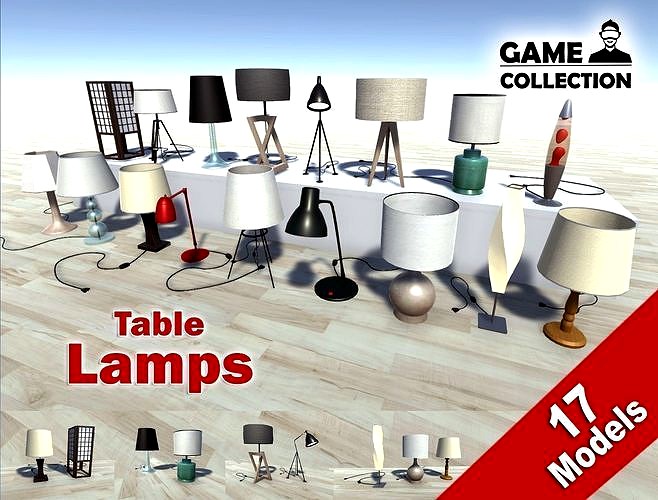 Table Lamps Lowpoly