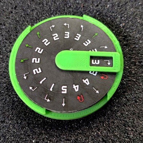 Thicker X-Wing Miniatures Movement Dial 3d model