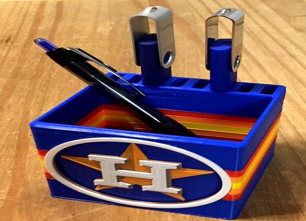 USB and Pencil Holder - Houston Astros (Multicolor)