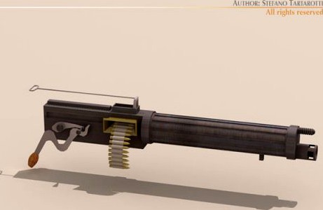 Vickers machine gun 3D Model