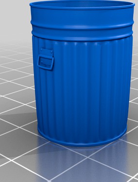 Old Galvanized Trash Can