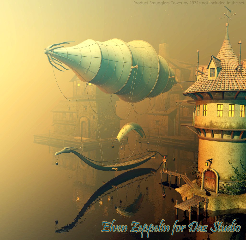Elven Zeppelin for Daz Studio