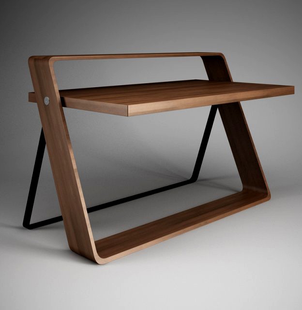 CGAxis Minimalistic Office Desk 31 3D Model