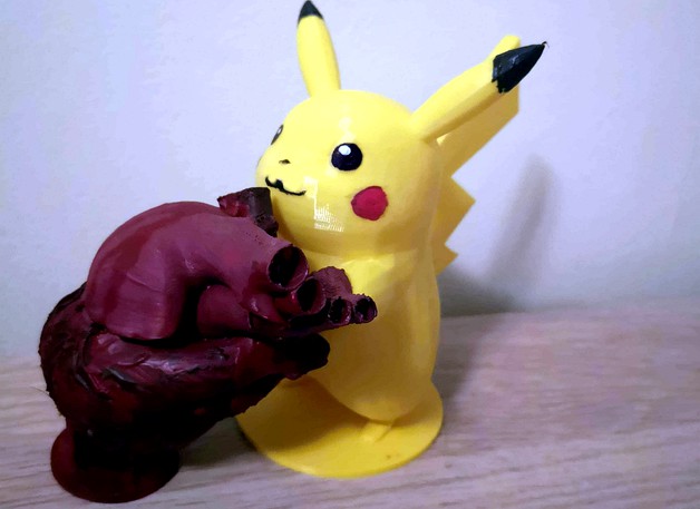 Pikachu Holds Bleeding Heart