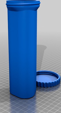 Triangular box with cap