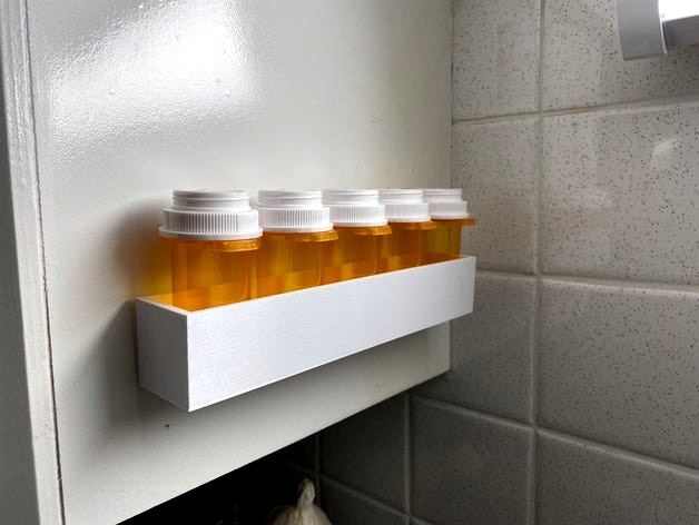 Medicine Tray Shelf - 5 Bottle