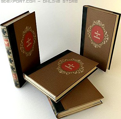 Old Book 4 3D Model
