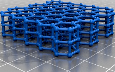 Carbon Fibre Molecules 3d model