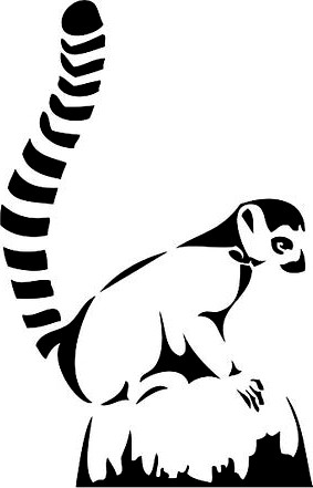Lemur stencil