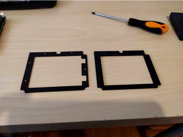 LCD frame for McWill Sega Game Gear LCD mod