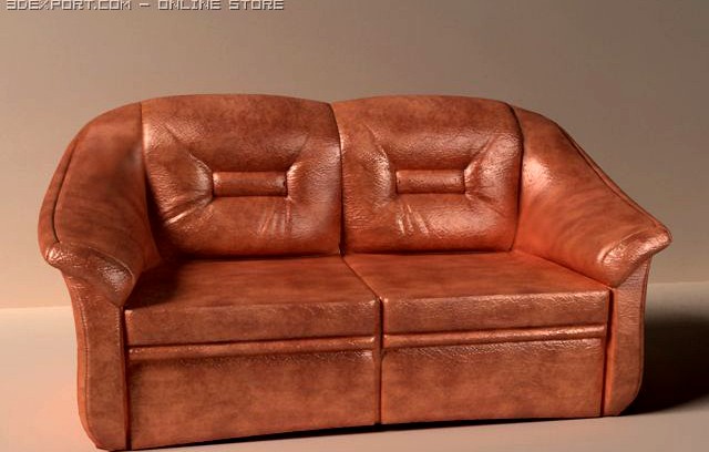 leather sofa 3D Model