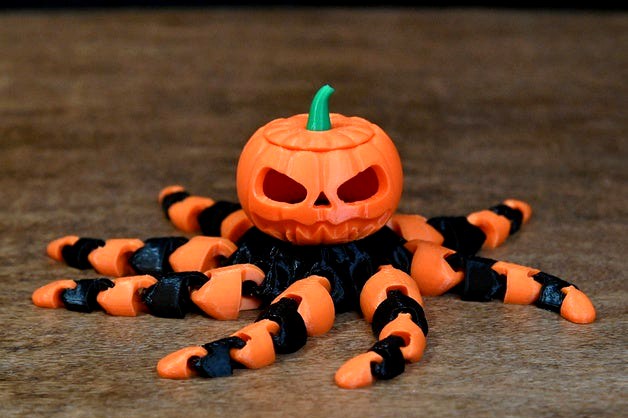 Octopus Jack-O-Lantern Multicolor Remix