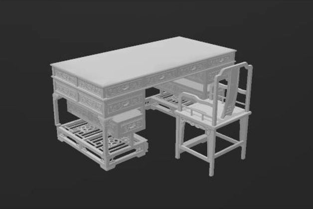 Chinese desk - gubbins