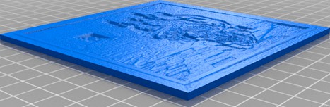 "Skull On Fire," by Kristoffer Zetterstrand Lithopane