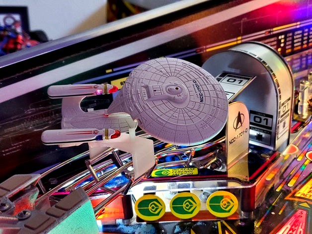 Clip Mount for Enterprise for Williams ST:TNG Pinball