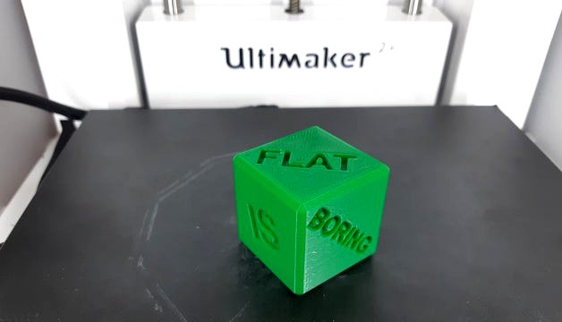 Flat is Boring Cube
