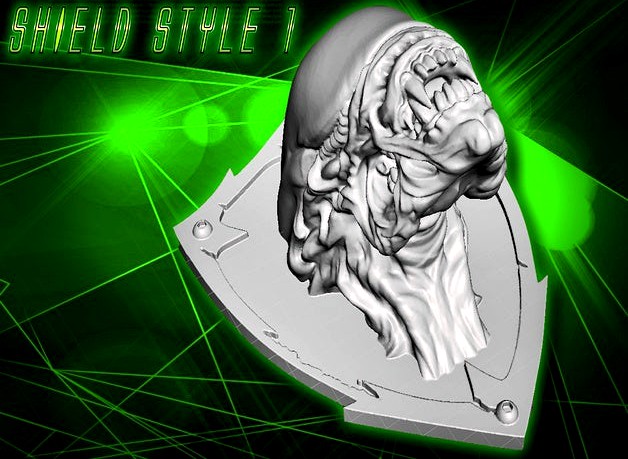 *NEW* HD ALIEN HEAD TROPHY WALL MOUNT #2