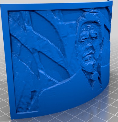 Ronald Reagen Lithopane