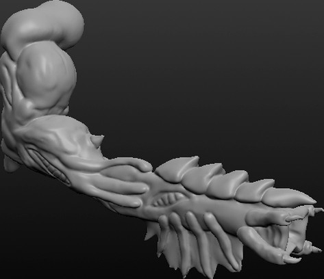 Beefy armed alien bio blaster