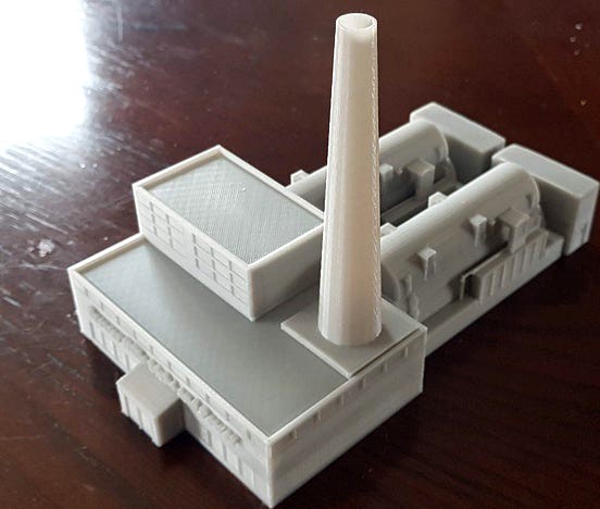 N-Scale Power Plant (Brewer Hills Light and Power)