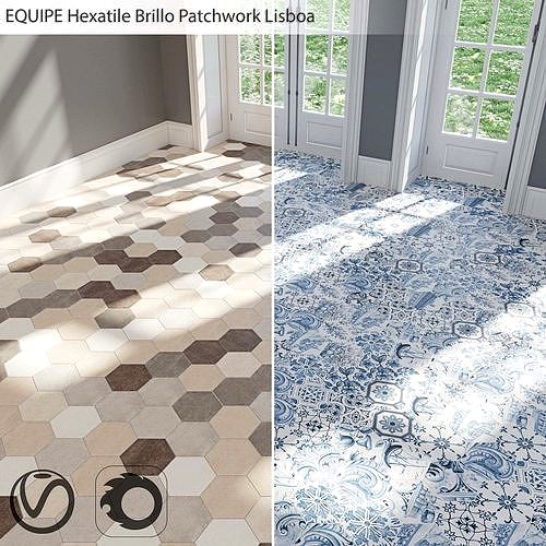 EQUIPE Hexatile Brillo Patchwork Lisbo