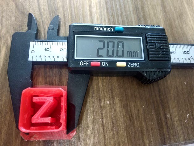 XYZ 20mm Calibration Cube, Vibration Test, Thin Wall Calibration all in one