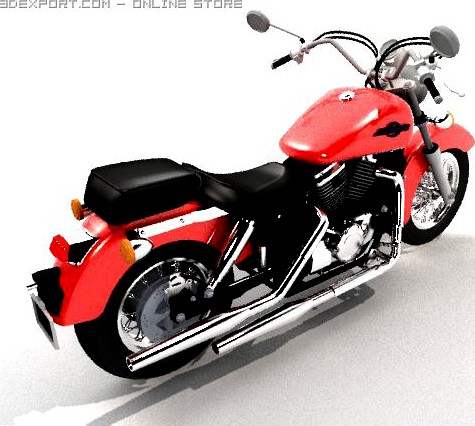 Classic Motorbike oH 3D Model