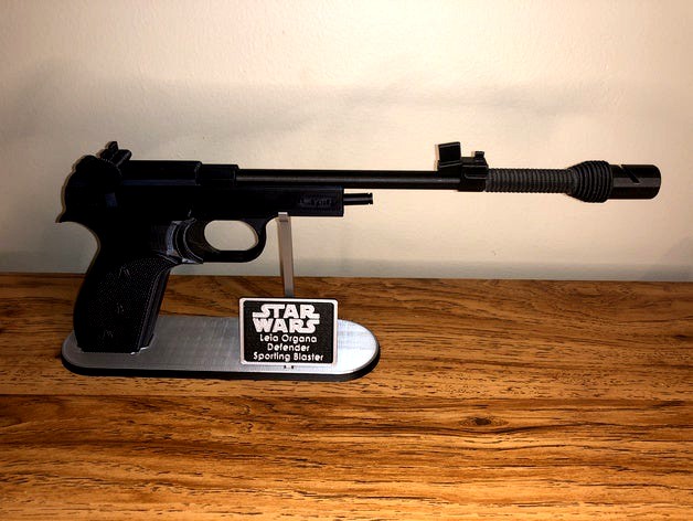 Leia Organa Defender Sporting Blaster Stand