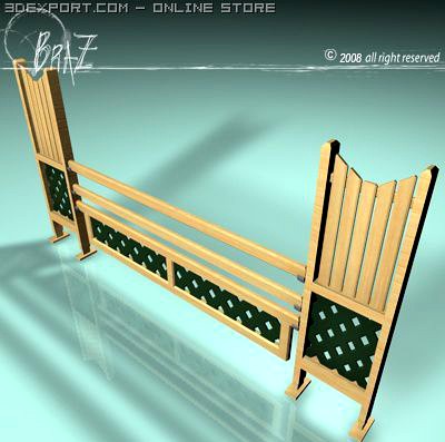 green wood jump 3D Model