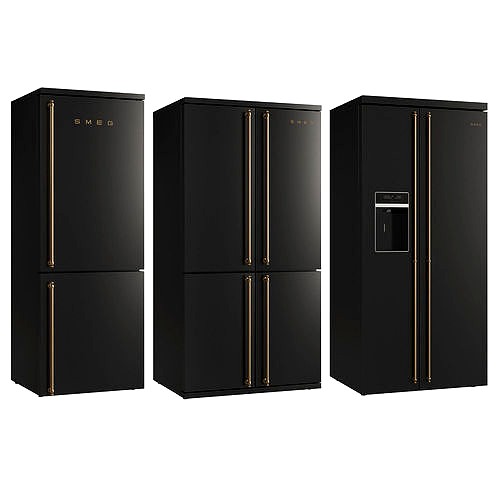 Smeg Coloniale Refrigerators black