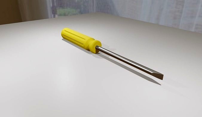 Yellow Screwdriver Tool - Chave de Fenda Amarela