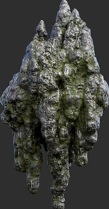 Low poly Stalactite Cave Rock Modular 01C2 2020