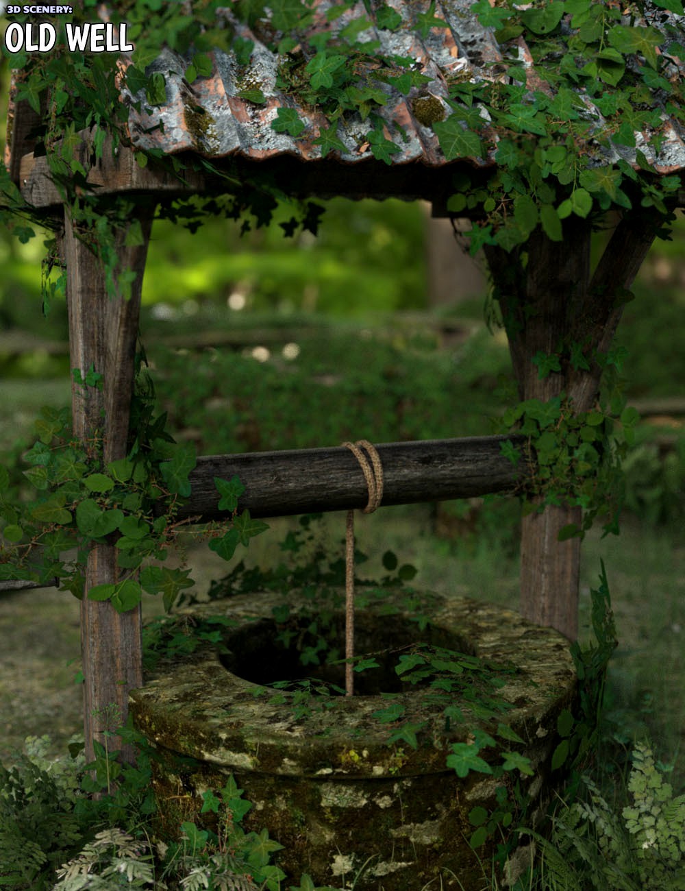 3D Scenery: Old Well - Extended License