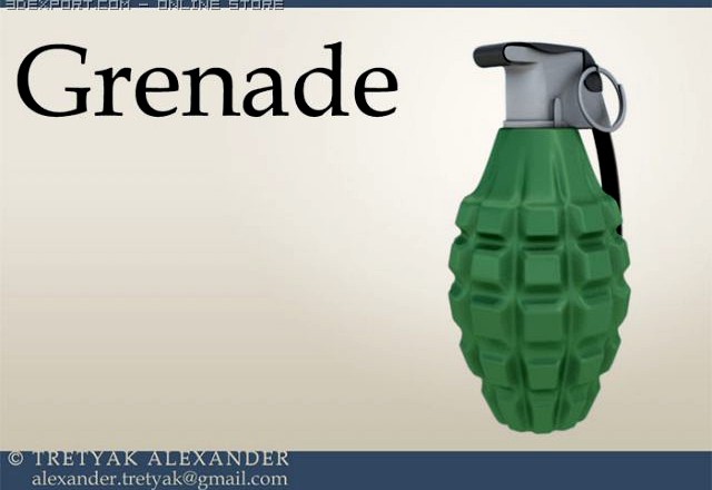 Hand Grenade 3D Model