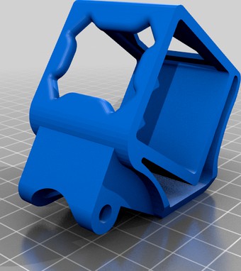 Remix of Realacc X210 Gopro Session mount by Jesse_Blue ready for Simplify3D