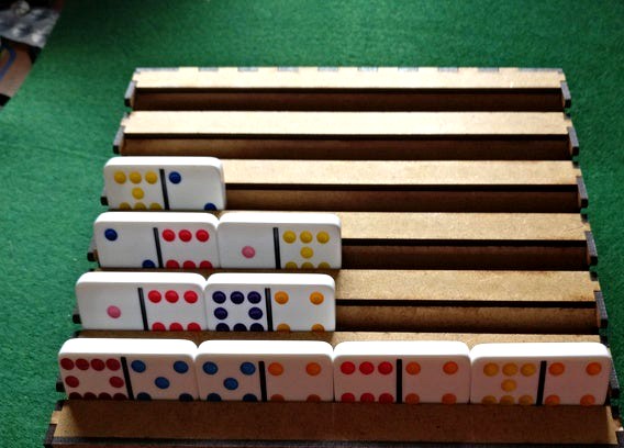 Domino Tile Organizer, Laser Cut